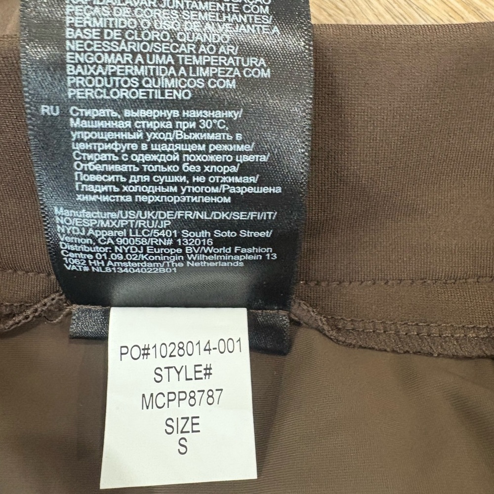 NYDJ Sculpt-Her Modern Legging Pants Coffee Bean Pull On Stretch Women’s S - Picture 15 of 15